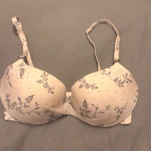 Floral print lined demi